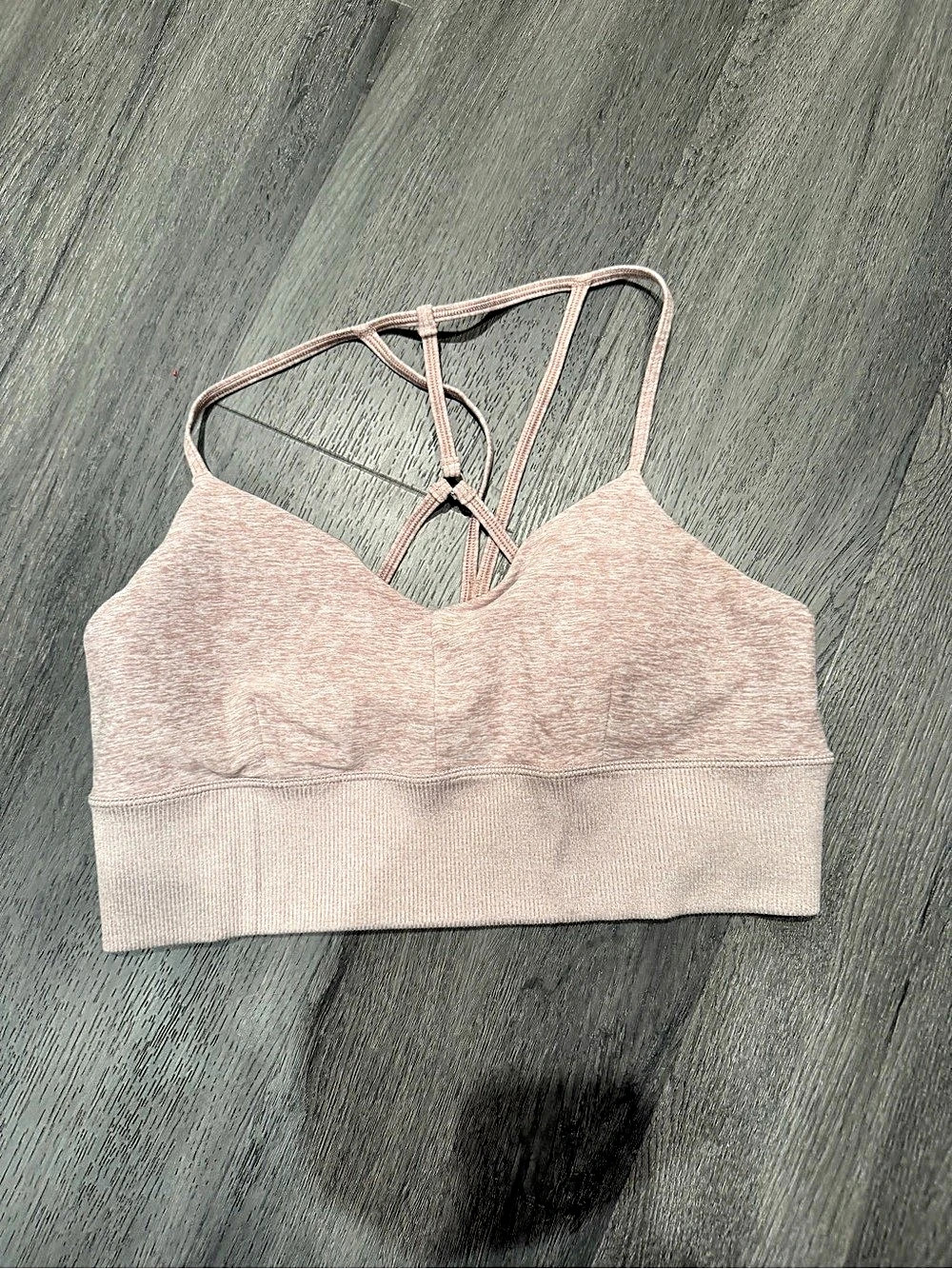 Alo Airlift Intrigue Bra Strappy Sports Bra in Pink Size Large